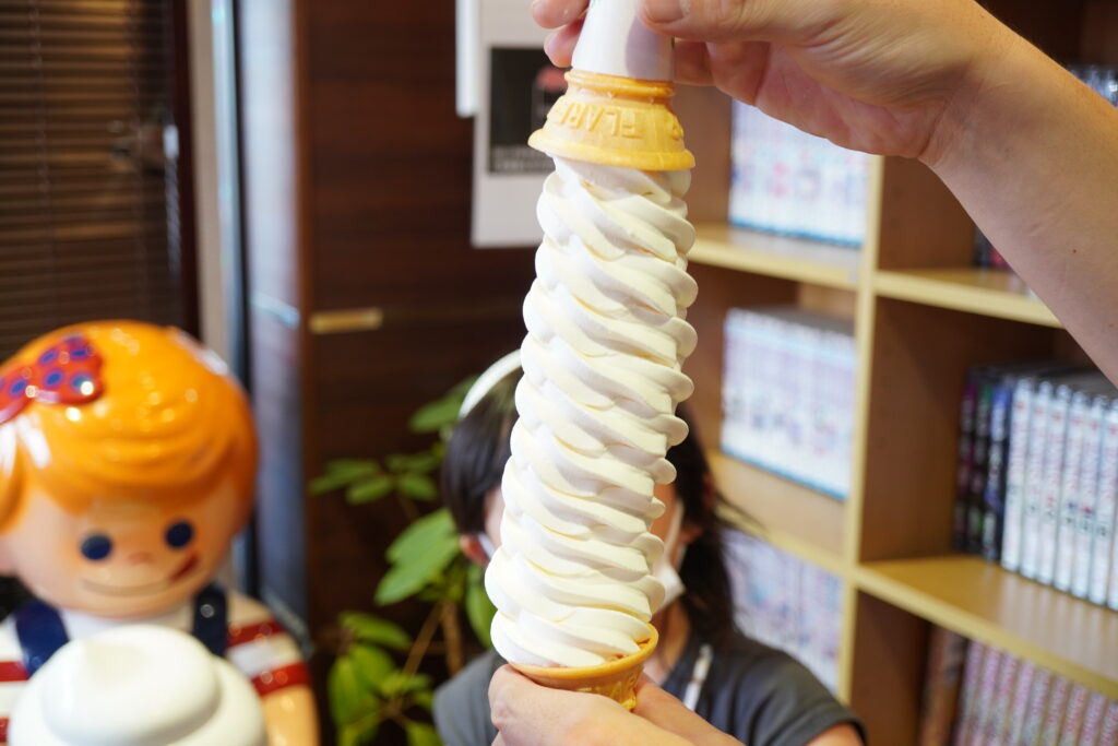 高岡道の駅でデカ盛りグルメと10段ソフトクリームを食べてきた。【まじまの味】